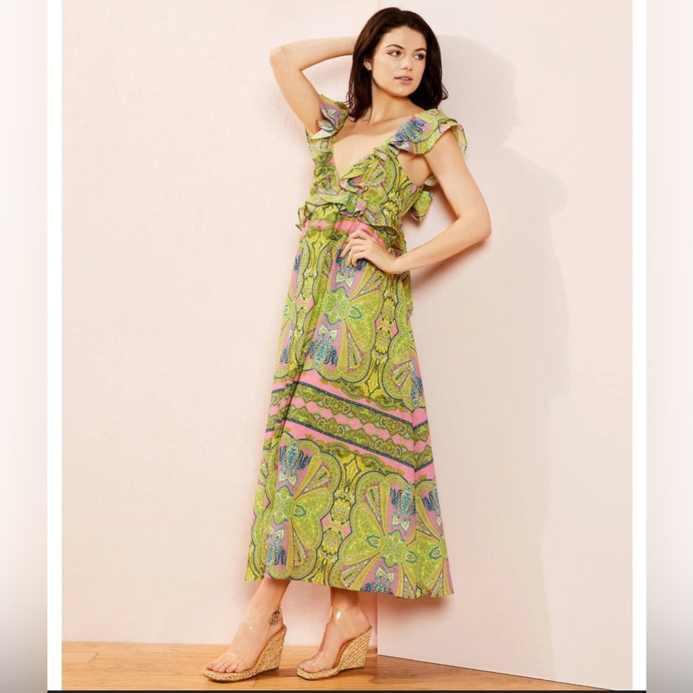 A Loves A Summer Graphic Dress Size Small Summer Vacation Flowy